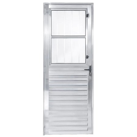 Porta Postigo 210x80 Direita Alumínio Brilhante VMBOR 5822 Esquadrisul