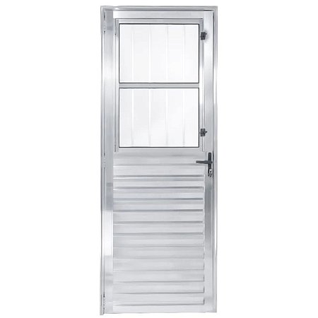 Porta Postigo 210x80 Esquerda Alumínio Brilhante 5823 Esquadrisul