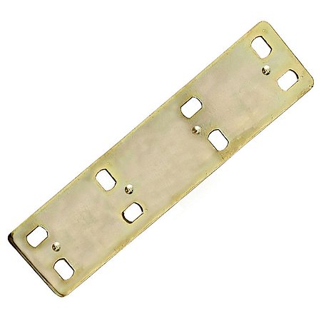 Placa Reta Retangular de Junção 30x120x1,9MM Aço Galvanizado N625-0312 Minubras