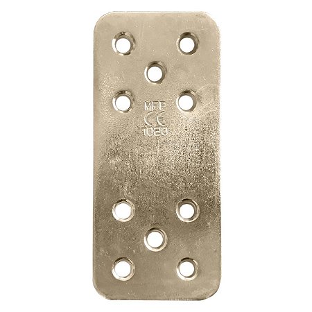 Placa Reta de Junção 40x90x2,65MM Aço Galvanizado N789 Minubras