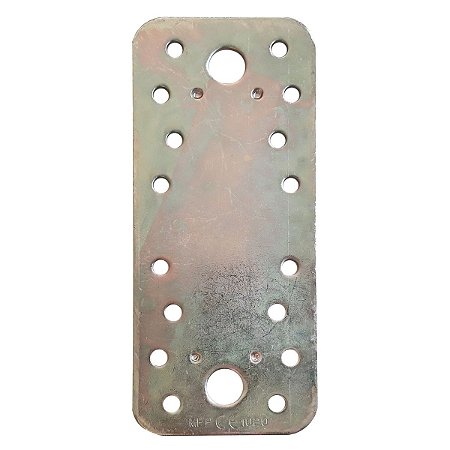 Placa Pesada de Junção 55x130x2,65MM Aço Galvanizado N873 Minubras