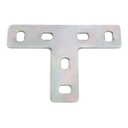 Placa Reta de Junção em T 35x70x2MM Aço Galvanizado 894 Minubras