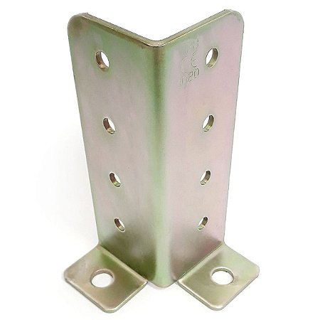 Base Ajustável 130x45x45x3MM Aço Galvanizado para Pilares 951-301 Minubras