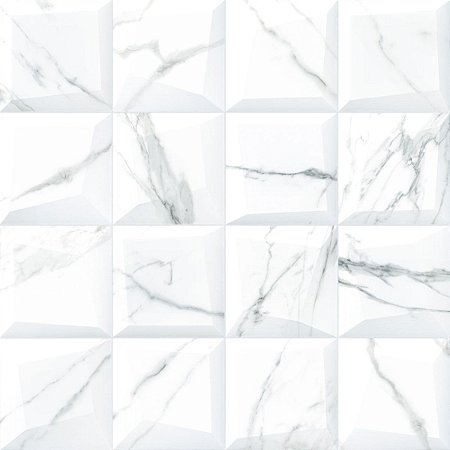 Porcelanato Carrara 3D 72x72 Retificado RXAR72726 Rox