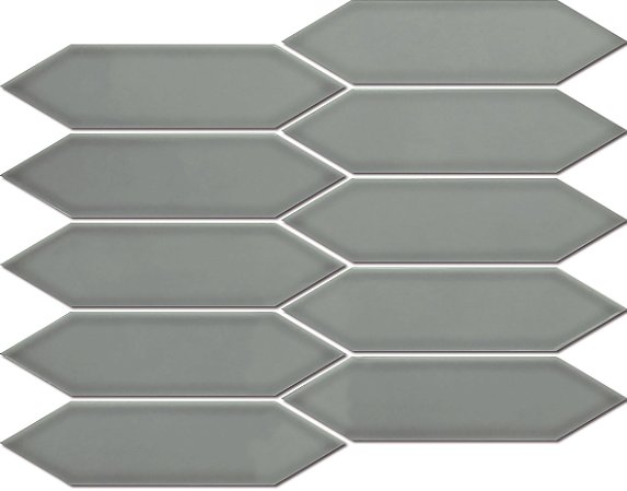 Porcelanato 25,7X31,3 Mc Six Silver Gray 61547 Portinari