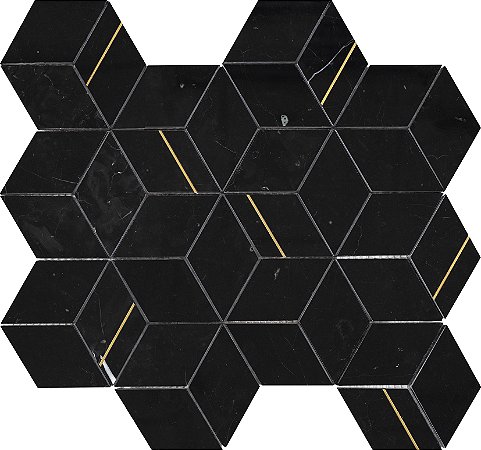 Porcelanato 34,5X36,9 MC Contos Los Black Mix Act 61884 Portinari