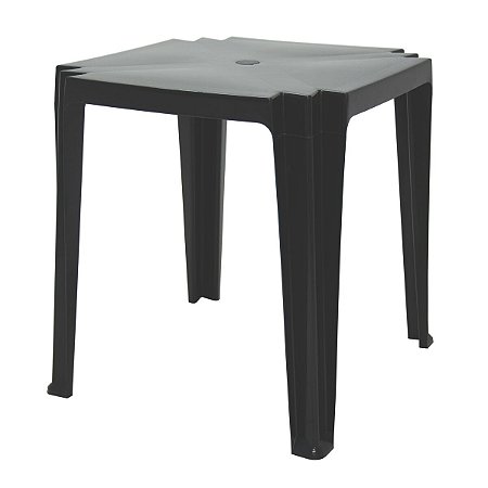 Mesa Quadrada Tambaú de Polipropileno Preto 92314009 Tramontina