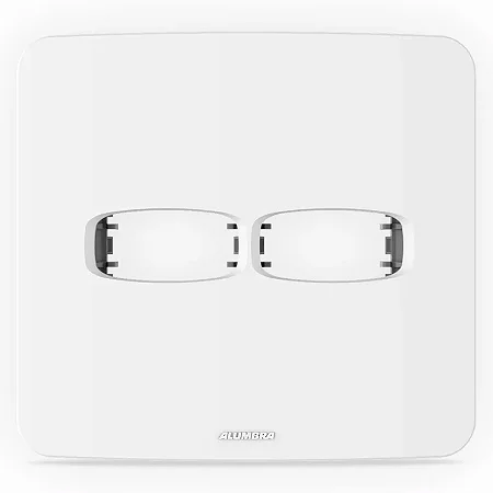 Placa 4x4 para 2 Módulos Branco Gracia Maxx Alumbra 856717