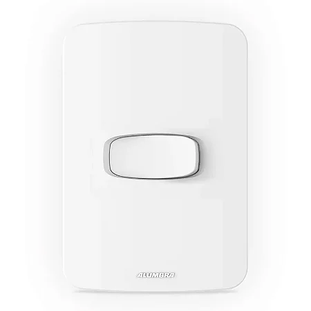 Conjunto 4x2 com 1 Interruptor Simples Branco Gracia Maxx Alumbra 856502