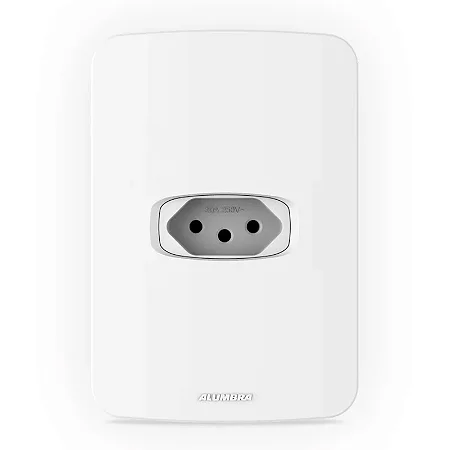 Conjunto 4x2 com 1 Tomada 2P+T 20A Branco Gracia Maxx Alumbra 856571