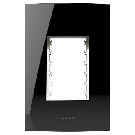 Placa para Condulete 3 Módulos Black Piano Inovapro Class Alumbra 939458