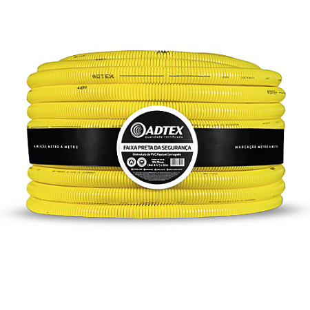 Conduíte Flexível Corrugado 32MM 25M Amarelo Adtex 819031