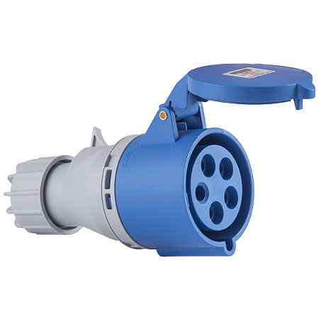 Tomada de Acoplar Industrial Azul 3P+N+T 32 A 220-250Vca 9H Tramontina 984224