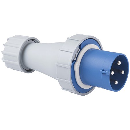 Plugue Industrial Azul 3P+T 63 A 220-250Vca 09H Tramontina 984156