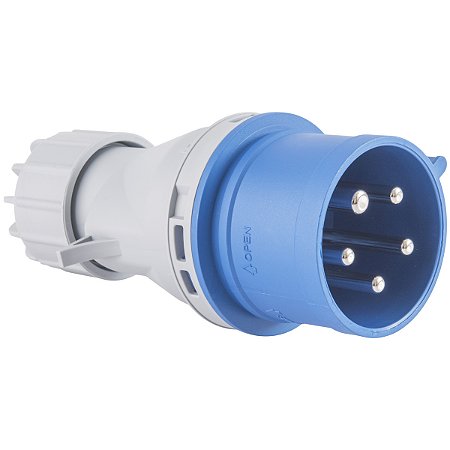 Plugue Industrial Azul 3P+N+T 32 A 220-250Vca 09H Tramontina 984149