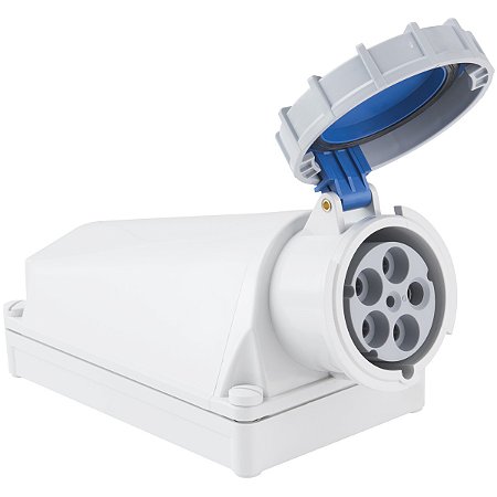 Tomada de Sobrepor Industrial Azul 3P+N+T 125 A 220-250Vca 9H Tramontina 984439