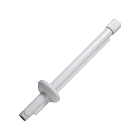 Braço P/ Chuveiro 40cm Aluminio Branco Reisam 503035