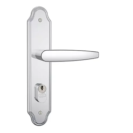 Fechadura Externa Cromada 803/33 Espelho Inox Stam 403894