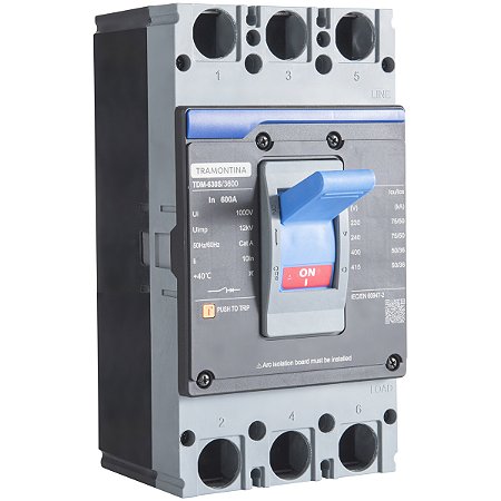 Disjuntor Caixa Moldada Tripolar TDM630S 600A 58014226 Tramontina 963472