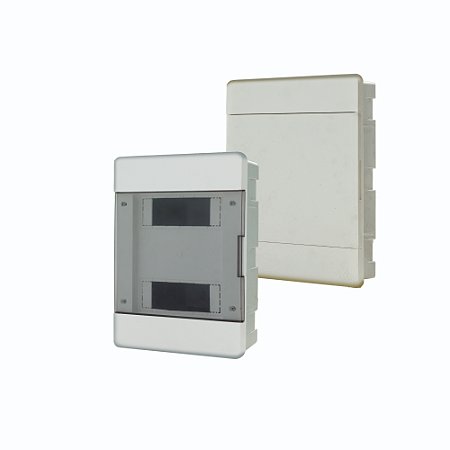 Quadro Distribuição Branco Embutir 12/16 Disjuntores C012B Canal 331857