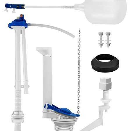 Mecanismo P/Caixa Acoplada Completo Universal Acionamento Lateral Branco MU/KP BR Astra 397442