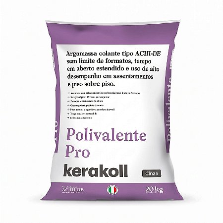 Argamassa Polivalente Pro AC3-DE Cinza 20KG Kerakoll 001418