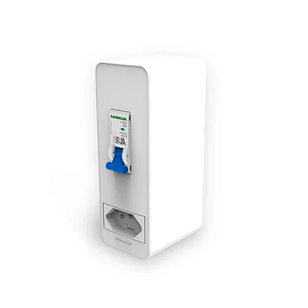 Caixa Slim Branco 8709 Proteção Individual P/Disj Unip/Bipolar + Tomada 2+T 20A Alumbra 987091