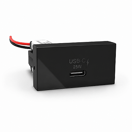 Modulo Tomada USB-C 25W Class Black Piano Multivolt 85473 Inovapro Alumbra 904128