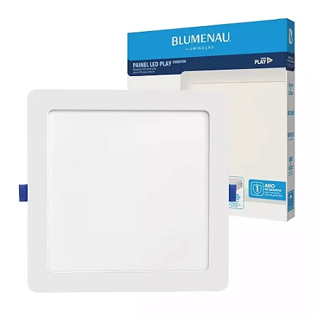 Painel LED Play 18W 6500K de Embutir Quadrado Branco Bivolt 83546004 Blumenau 593070
