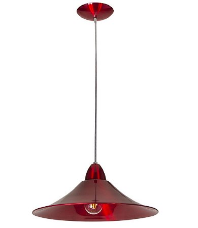 Pendente Bahrein Light 1 Lâmpada E-27 Cereja Kin