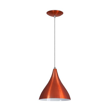 Pendente Jacarta Light 1 Lâmpada E-27 Cobreado Kin