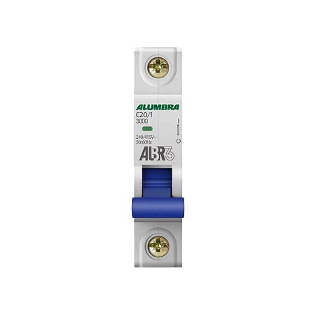 Disjuntor Unipolar 20A ALBR3 Curva C Alumbra