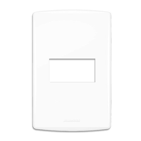 Placa 4x2 para 1 Módulo Bianco Pro Branco Alumbra