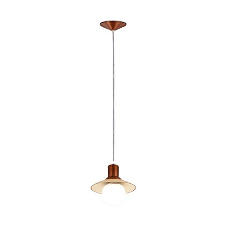 Pendente Veneza Cobre 1 Lâmpada E-27 Nacional