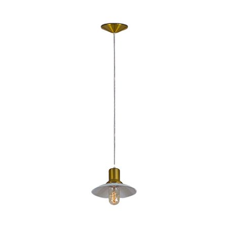 Pendente Veneza Ouro 1 Lâmpada E-27 Nacional