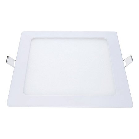 Painel LED de Embutir Quadrado 12W 6500K Luz Branca Bivolt Avant