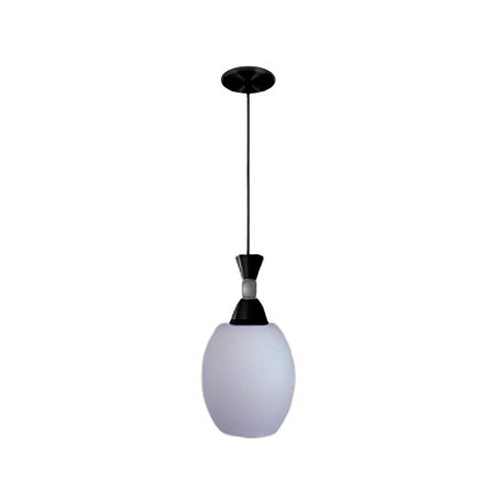 Pendente Mascate 1 Lâmpada E-27 Fumê Kin Light