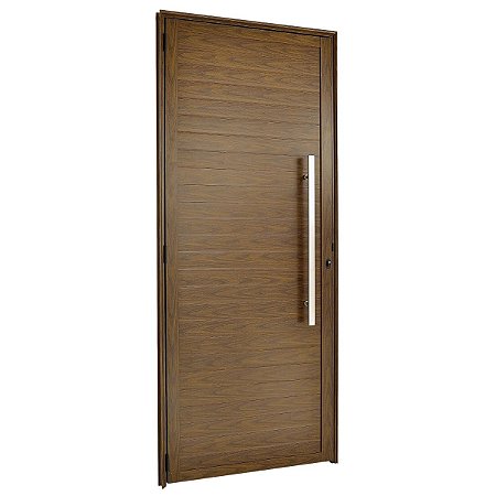 Porta Lambril Cerejeira de Giro 210x80 Direita com Puxador 6528 Esquadrisul