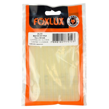 Refil para Cola 7,2x100mm 12 Unidades Foxlux