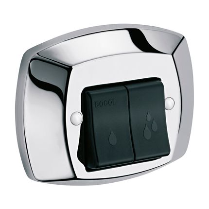 Acabamento para Válvula de Descarga Clássica Salvágua Chrome e Black Docol