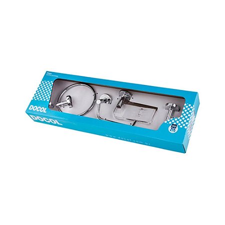 Kit de Acessórios para Banheiro Hope 00765306 com 5 Peças