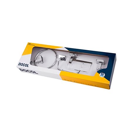 Kit de Acessórios para Banheiro Trip com 5 Peças Docol
