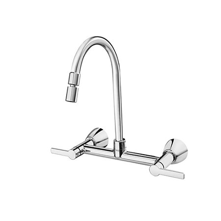 Torneira com Misturador para Cozinha Parede Gali 00801206 Docol