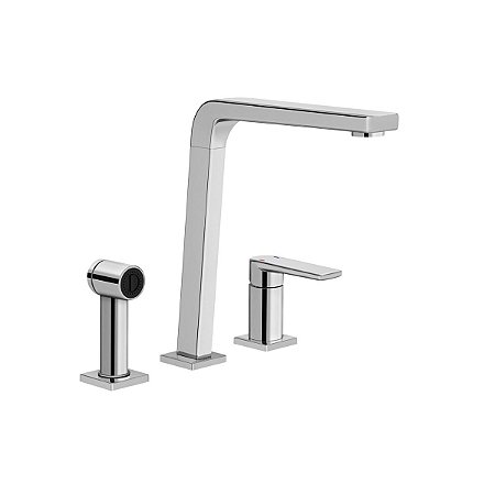 Misturador Monocomando para Cozinha de Mesa Bistrô com Ducha Manual 00647306 Docol