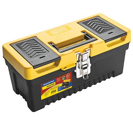 Caixa Plástica 13" para Ferramentas com Bandeja Removível e Trava Metálica 43803013 Tramontina