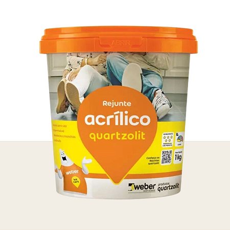Rejunte Acrílico 1KG Branco Quartzolit