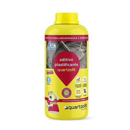 Aditivo Plastificante para Argamassa 1L Quartzolit 200822