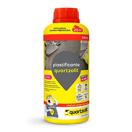 Aditivo Plastificante para Argamassa 1L Quartzolit