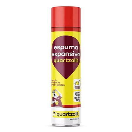 Espuma Expansiva 340G 500ml Quartzolit