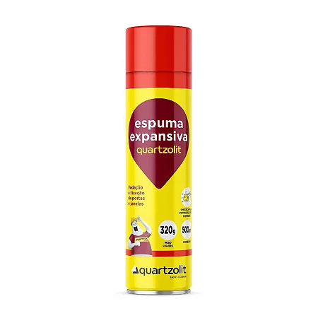 Espuma Expansiva 340G 500ml Quartzolit